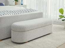 Kiki Upholstered Hinged Storage Bench in Cotton Ball Boucle (2026) - View 4
