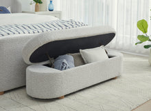 Kiki Upholstered Hinged Storage Bench in Cotton Ball Boucle (2026) - View 5