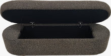 Kiki Upholstered Hinged Storage Bench in Pumpernickel Boucle (2026) - View 5