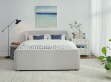 Kiki Upholstered Platform Bed in Cotton Ball Boucle