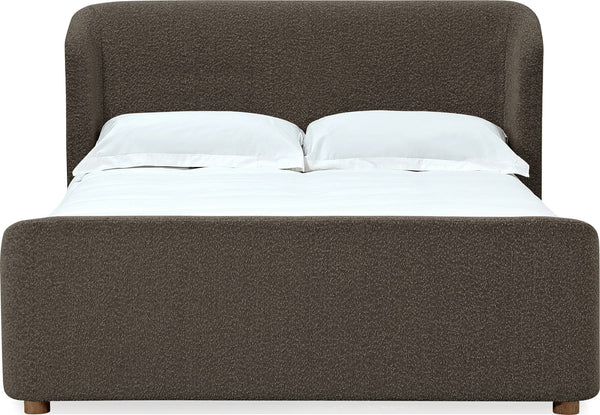 Kiki Upholstered Platform Bed in Pumpernickel Boucle alternate view