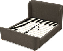 Kiki Upholstered Platform Bed in Pumpernickel Boucle - View 4