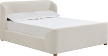 Kiki Upholstered Platform Bed in Whipped Honey Linen - View 2