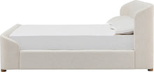 Kiki Upholstered Platform Bed in Whipped Honey Linen - View 3