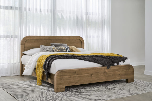 Kenmore Acacia Wood Platform Bed in Lioness alternate view