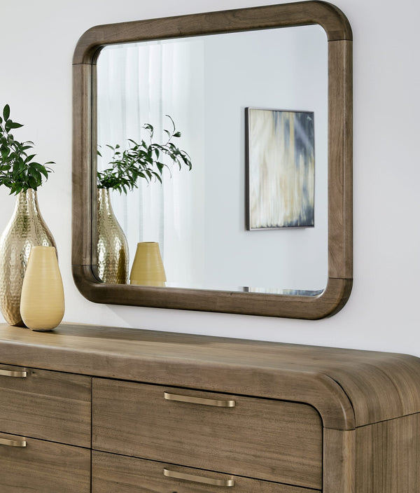 Kenmore Beveled Glass Wall or Dresser Mirror in Lioness