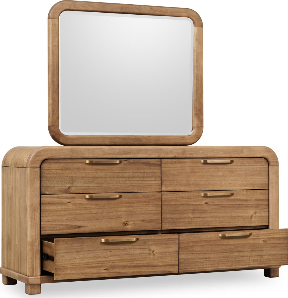 Kenmore Six Drawer Acacia Wood Dresser in Lioness - View 5
