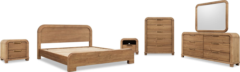 Kenmore Six Drawer Acacia Wood Dresser in Lioness - View 8