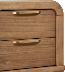 Kenmore Two Drawer Acacia Wood Nightstand in Lioness - View 5