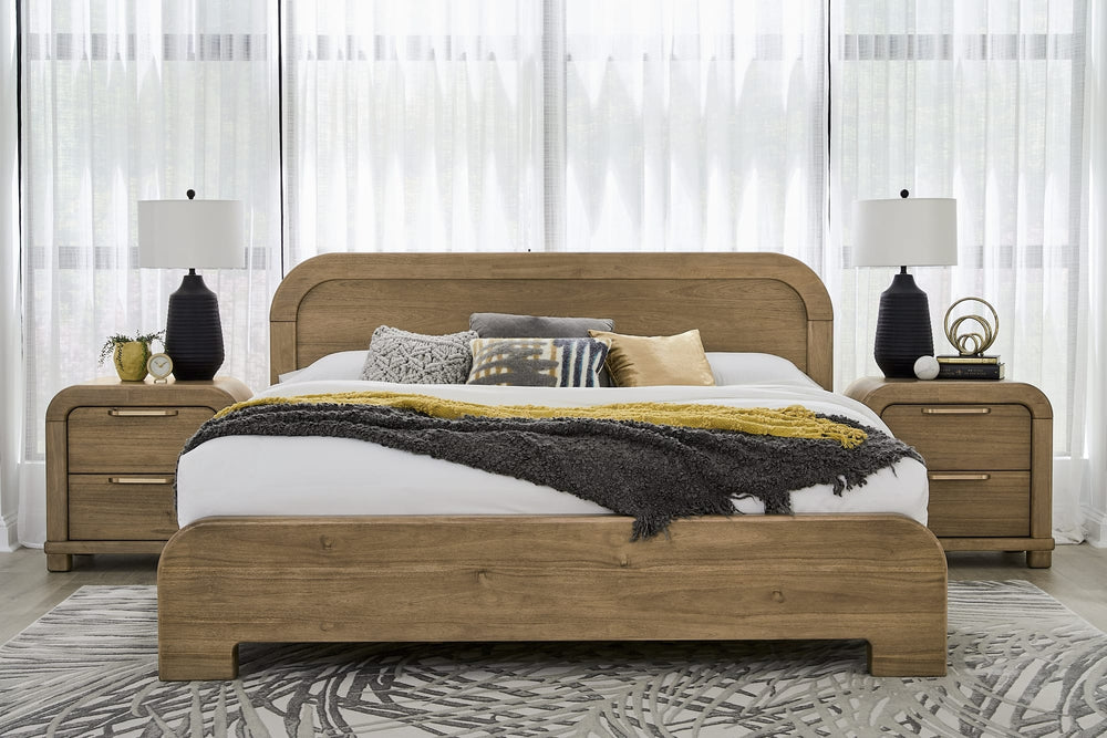Kenmore Two Drawer Acacia Wood Nightstand in Lioness - View 6