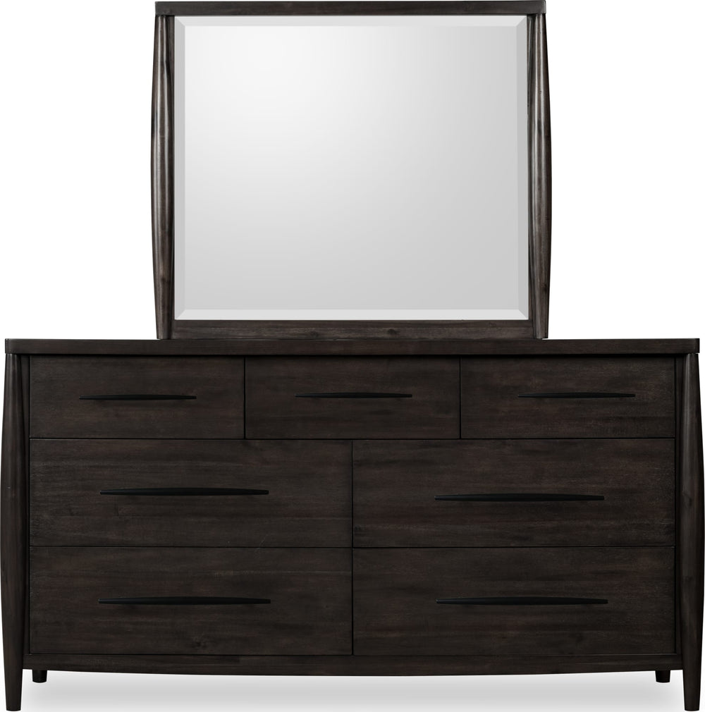 Kingston Beveled Glass Wall or Dresser Mirror in Minx - View 4