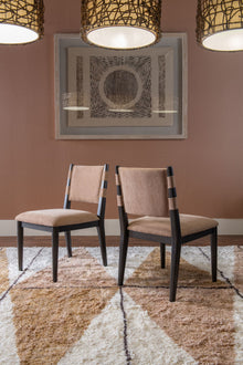 Kingston Chenille Upholstered Dining Chair in Porcini and Minx