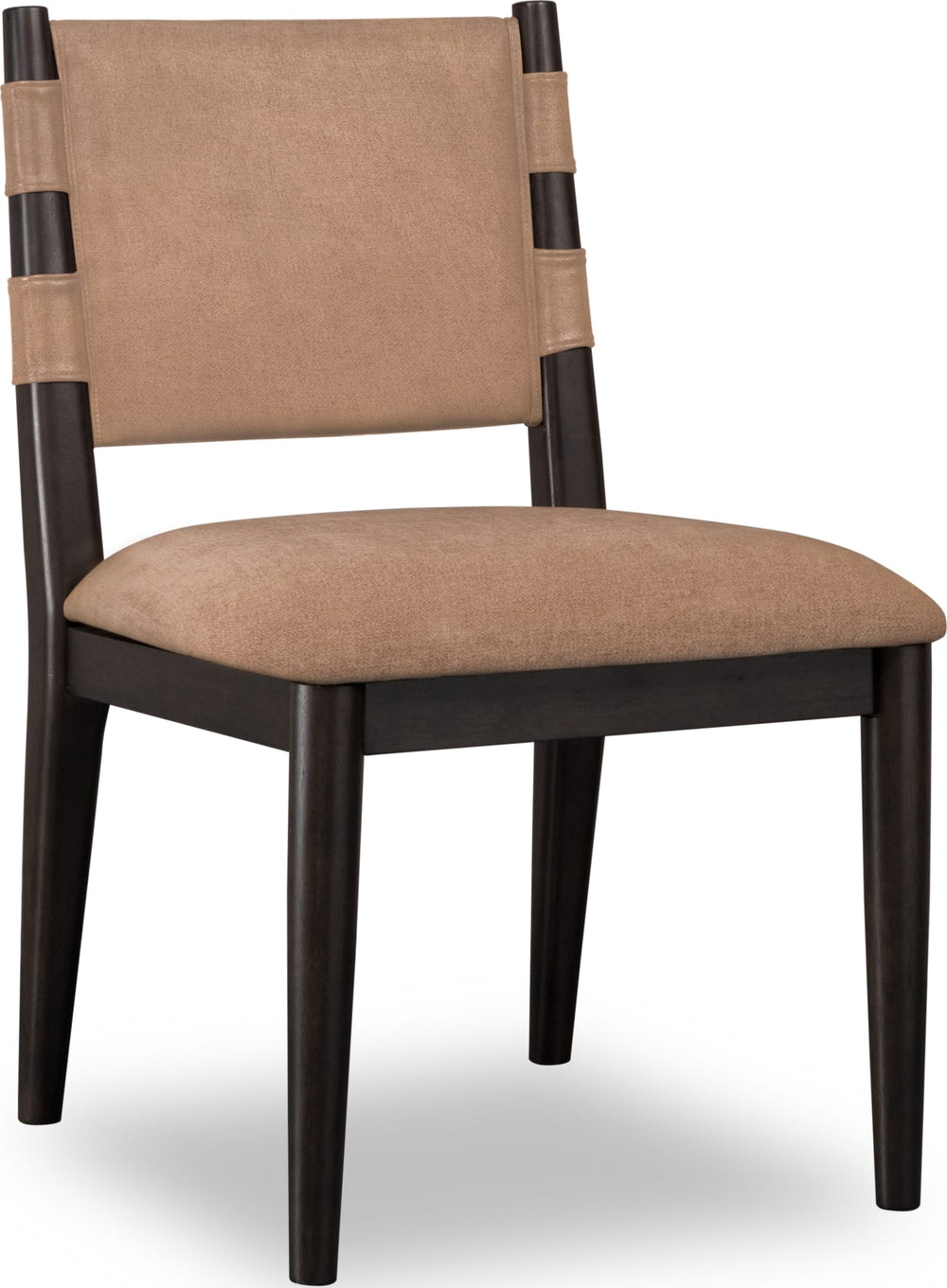 Kingston Chenille Upholstered Dining Chair in Porcini and Minx - View 3