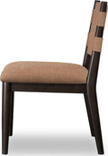 Kingston Chenille Upholstered Dining Chair in Porcini and Minx