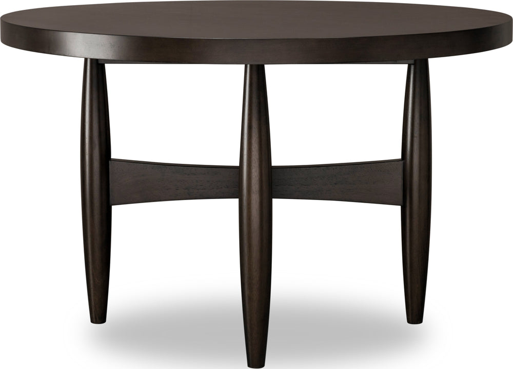 Kingston Round Acacia Wood Dining Table in Minx - View 3