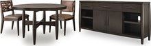 Kingston Round Acacia Wood Dining Table in Minx - View 7