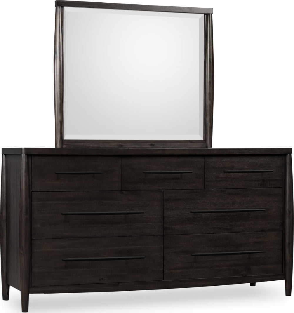Kingston Seven Drawer Acacia Wood Dresser in Minx - View 5