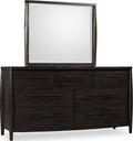 Kingston Seven Drawer Acacia Wood Dresser in Minx