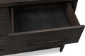 Kingston Seven Drawer Acacia Wood Dresser in Minx
