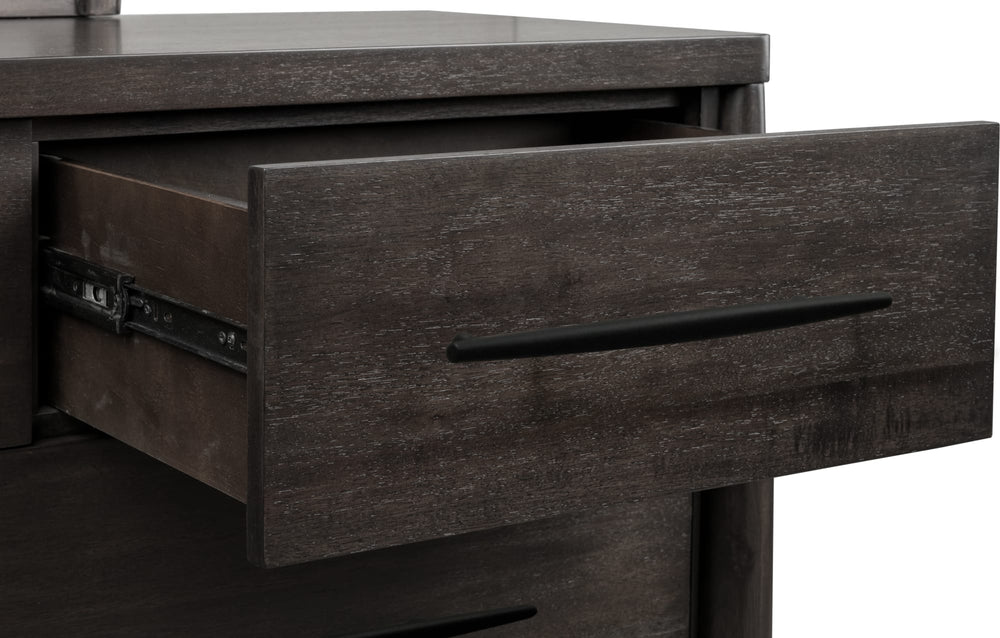 Kingston Seven Drawer Acacia Wood Dresser in Minx - View 7