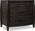 Kingston Three Drawer Nightstand with Cord Management in Minx