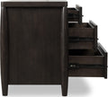 Kingston Three Drawer Nightstand with Cord Management in Minx