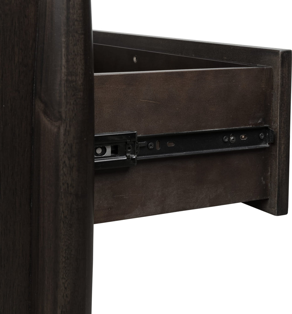 Kingston Three Drawer Nightstand with Cord Management in Minx - View 8