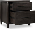 Kingston Two Drawer Nightstand with Cord Management in Minx