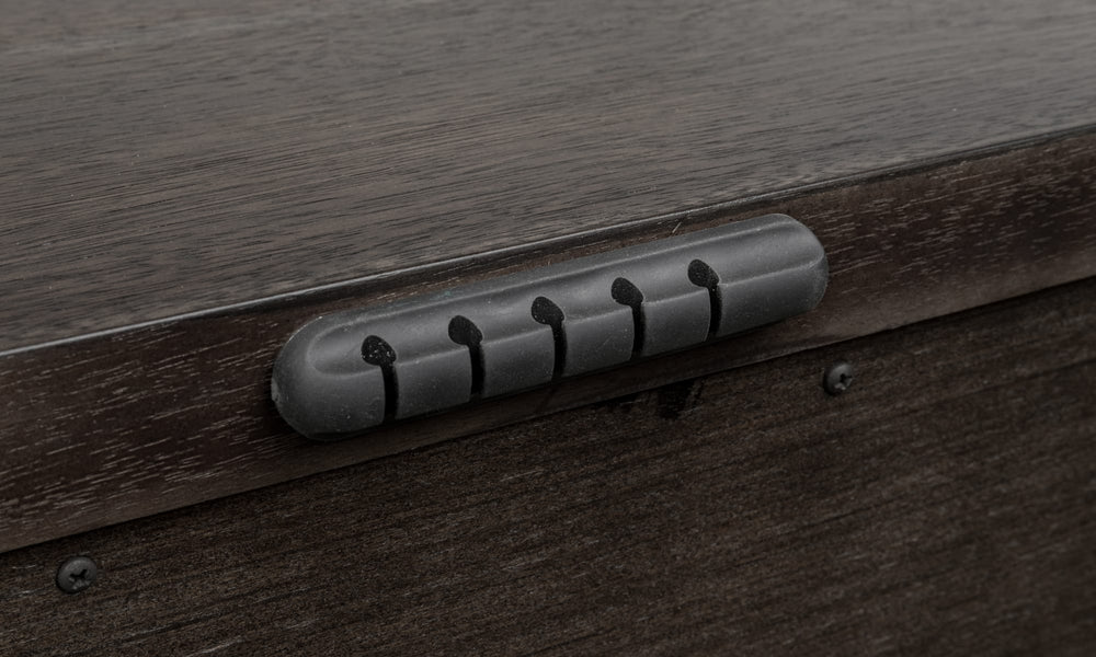 Kingston Two Drawer Nightstand with Cord Management in Minx - View 9