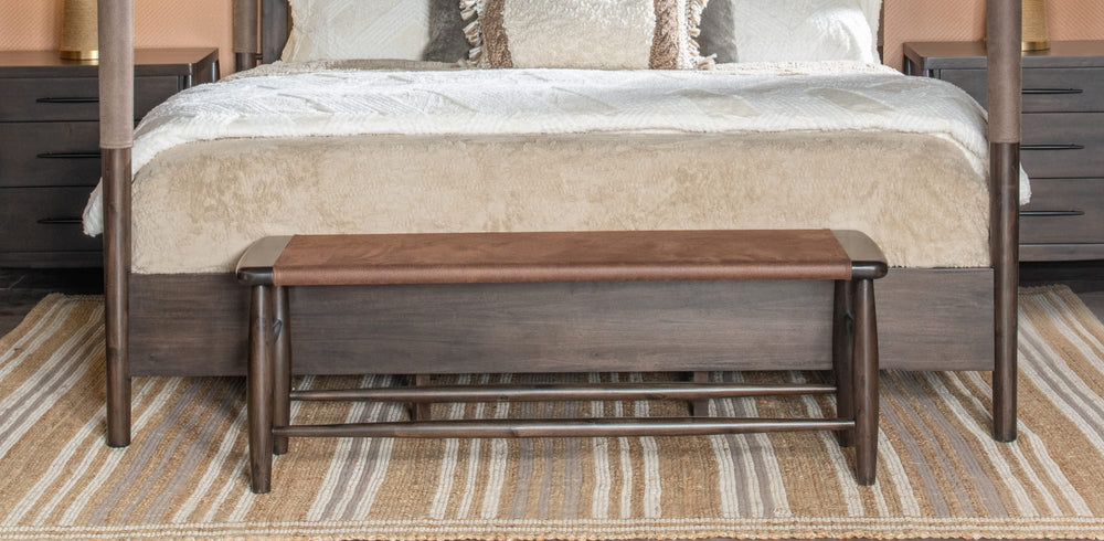 Kingston Upholstered Bench in Minx