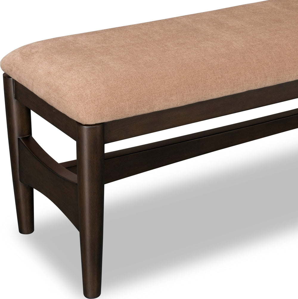 Kingston Upholstered Dining Bench in Minx - View 4