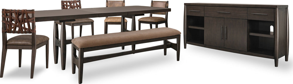 Kingston Upholstered Dining Bench in Minx - View 8