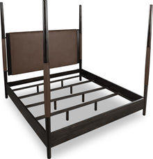 Kingston Upholstered Poster Bed in Minx - View 7