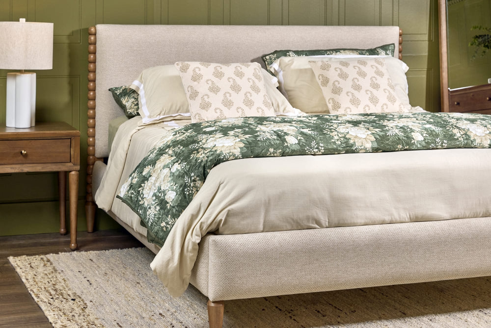 Lexington Upholstered Queen Bed - H W/At Fst - View 2