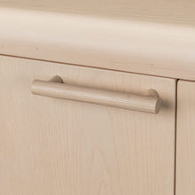 Logan Four Door Ash Wood Sideboard in White Sand - View 7
