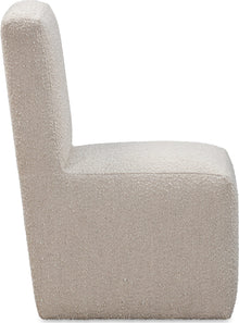 Logan Fully Upholstered Dining Chair in Brun Boucle - View 4