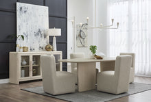 Logan Fully Upholstered Dining Chair in Brun Boucle - View 5