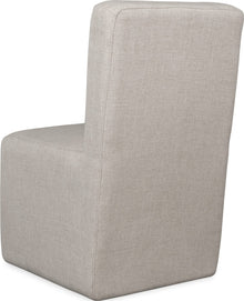 Logan Fully Upholstered Dining Chair in Natural Linen - View 5
