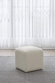 Logan Fully Upholstered Dining Ottoman in Brun Boucle