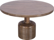 Liyana Solid Wood Round Dining Table in Natural Tan - View 4