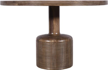 Liyana Solid Wood Round Dining Table in Natural Tan - View 7