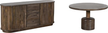 Liyana Solid Wood Three Drawer Two Door Sideboard in Natural Tan - View 5