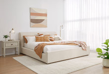 Louis Upholstered Platform Bed in Natural Linen (2026)