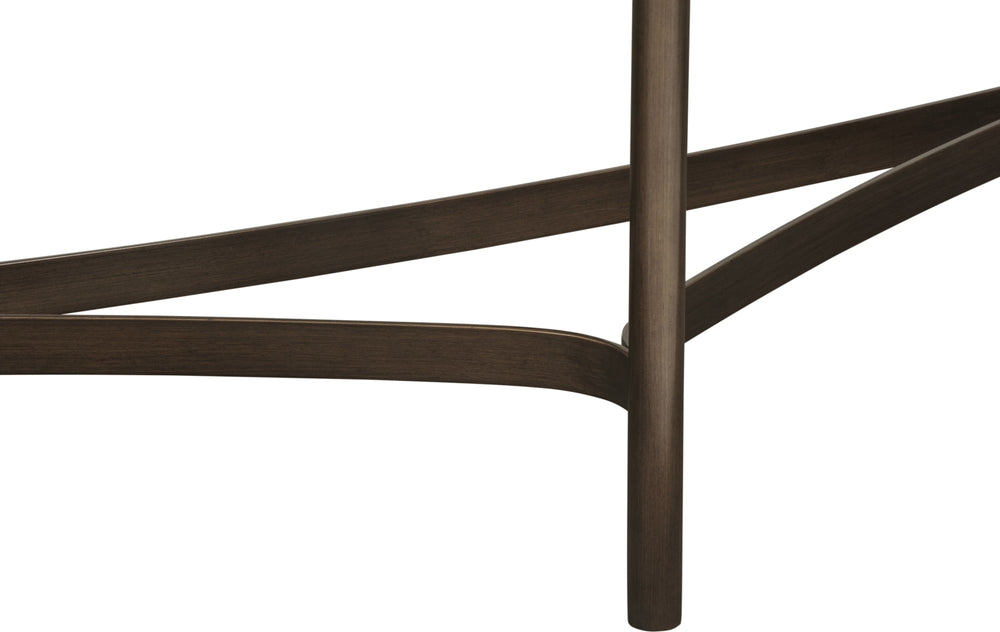 Lockwood Semi-circular Natural Concrete and Metal Console Table - View 6