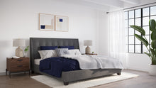 Madison Upholstered Platform Bed in Dark Charcoal (2026) - View 2