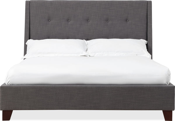 Madison Upholstered Platform Bed in Dark Charcoal alternate view