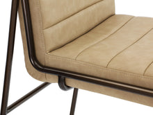 Madison Metal Frame Bar Stool in Honey Synthetic Leather - View 6