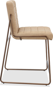 Madison Metal Frame Counter Stool in Honey Synthetic Leather - View 3
