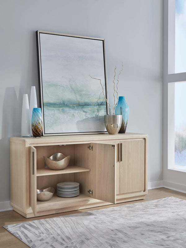 Montgomery 4 Door Wooden Sideboard in Daffodil alternate view