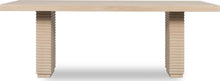 Montgomery Double Pedestal Wooden Dining Table in Daffodil